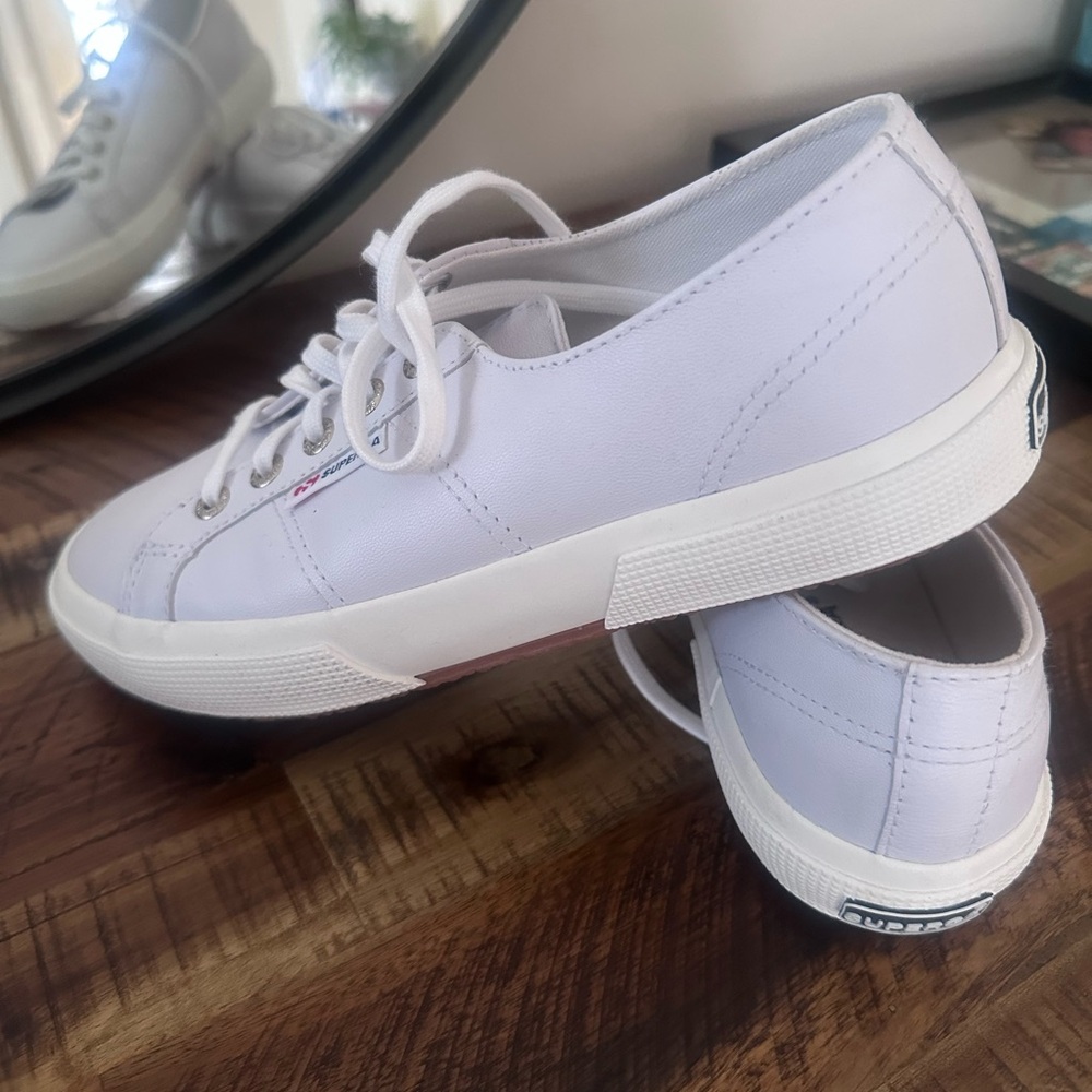 Superga 2750 White Canvas Sneakers